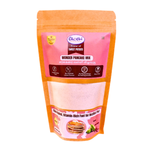 Chochi’s Wonder Pancake Mix made with raw Nendhram banana, sweet potato, and jaggery – healthy gluten-free pancake mix for kids and adults